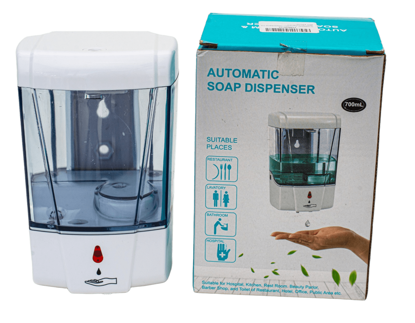 DESPACHADOR ELECTRICO DE PARED PARA JABON LIQUIDO 700 ML