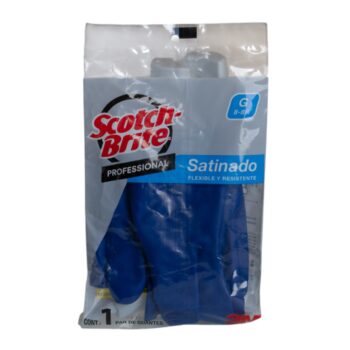 GUANTES DE LATEX AZULES SATINADOS SCOTCH BRITE