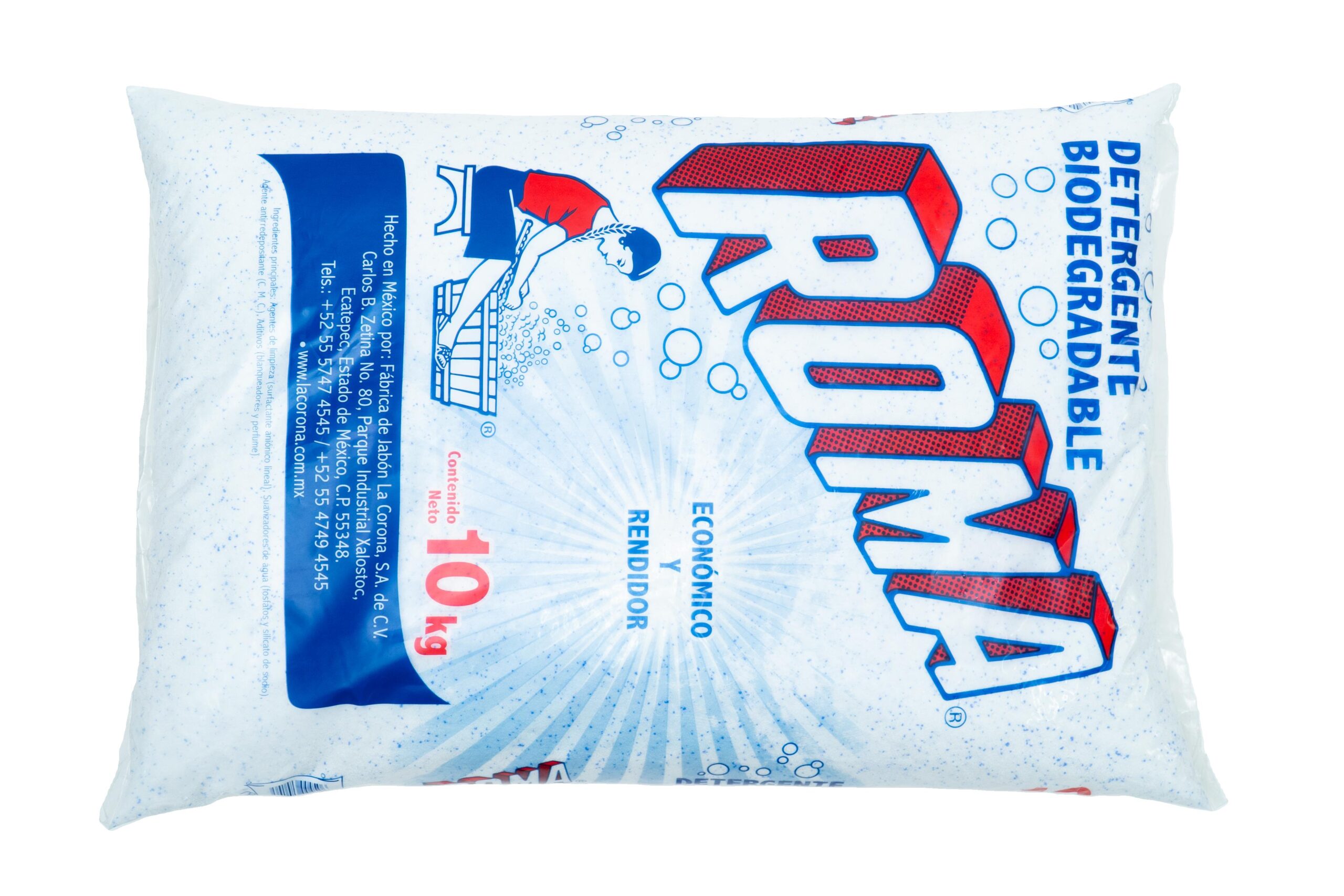 ROMA DETERGENTE BIODEGRADABLE EN POLVO 10 KG